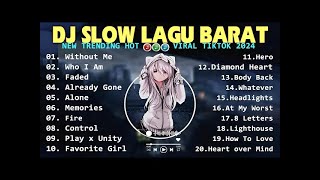 DJ SLOW REMIX LAGU BARAT TOP TRENDING 2024 DJ TERBARU VIRAL TKTOK FULL ALBUM COCOK UNTUK SANTAI [upl. by Einhpets398]