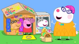 Building A Cardboard House 📦  Peppa Pig Official Full Episodes [upl. by Nudd294]