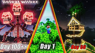 I survive 100 days jungle only world in MINCRAFT HINDI GAMEPLAY  MaihuMogambo [upl. by Notnyw]