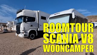 SCANIA V8 DROOMCAMPER  Solo camping Spanje Portugal  DWVLOGT 111 [upl. by Norvan]