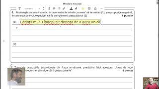 Subiectul IB6  Evaluarea Națională 2024 limba română [upl. by Ahcim]