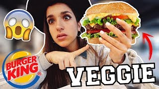 🔥 PRUEBO LA HAMBURGUESA VEGETARIANA 🍔 de BURGER KING 😱 [upl. by Netsirt]