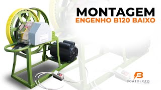 Montagem Engenho de Cana Botini B120 Inox Baixo Motor Elétrico [upl. by Ornstead577]