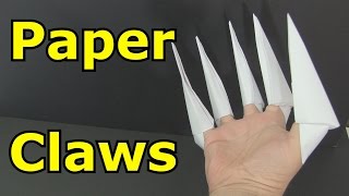 How to Make Paper Claws [upl. by Enneyehs]