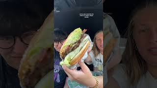 ONE OF THE UNHEALTHIEST FAST FOOD ITEMS 🤯😅 carlsjr fastfood foodies [upl. by Melleta]