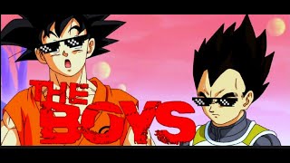 GOKU VS BLACK GOKU part 2  THE BOYS MEME  goku thug life goku funny moment goku theboysmeme [upl. by Melan]