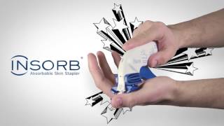 INSORB Absorbable Skin Stapler  Agrafes résorbables intradermiques [upl. by Dnalram]