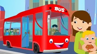 Les Roues Sur le Bus Comptines et Vidéos Dessins Dnimés [upl. by Norramic167]