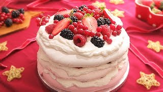 Pavlova con Frutos Rojos  Tarta de Merengue [upl. by Kiernan]