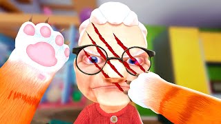 TORTURING Granny with Cat Claws  I Am Cat VR [upl. by Server]