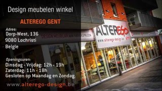 Design meubel winkel te Lochristi Gent  Alterego Design [upl. by Josi]