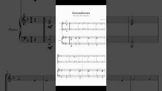 Greensleeves Violin Cello and Piano  Sheet Music [upl. by Lezned]