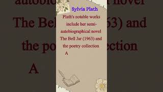 Sylvia Plath  renowned American poet [upl. by Sadira]