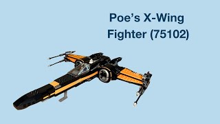 Building Lego Star Wars  Poes XWing Fighter 75102 [upl. by Millburn]