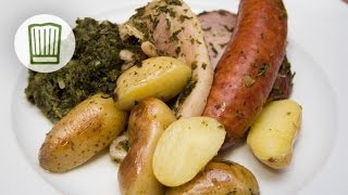 Grünkohl mit Kasseler Mettwürstchen und Kartoffeln chefkoch [upl. by Swec532]