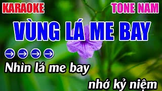 Vùng Lá Me Bay Karaoke Tone Nam Karaoke 9999  Beat Mới [upl. by Morley832]