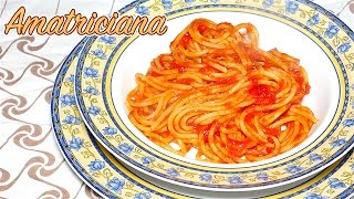 Pasta allAMATRICIANA Ricetta Originale Video 4K  Pasta Amatriciana Original Italian Recipe [upl. by Serra]