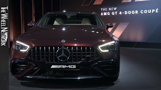 2022 MercedesAMG GT 53 4MATIC 4door Coupe  Rubellite Red  Exterior Interior [upl. by Kenleigh]