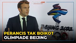 Presiden Perancis Tegaskan Tak Boikot Diplomatik Olimpiade Beijing 2022 [upl. by Enyallij]