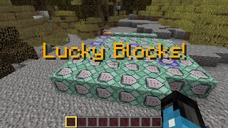 Minecraft Lucky Blocks in 3 Commands 200 Different Outcomes [upl. by Sivraj]