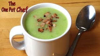 Potato Pea and Bacon Soup  One Pot Chef [upl. by Khalid863]