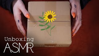 ASMR Chatty sleepy cardboard sounds unboxing 🎧 soft spoken hi hybrid gel polish [upl. by Brinson]