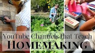 Best YouTube homemaking Channels  How to Learn Homemaking Skills on YouTube  School for Homemaker [upl. by Esinev]