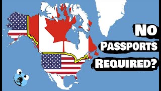 The CanadaUSA Border is Kinda Crazy [upl. by Gaddi]