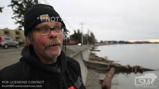 122218 Birch Bay Washington  Storm Surge Damage and Recovery [upl. by Walling46]