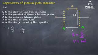 Capacitance of a Parallel Plate Capacitor Derivation  Class 12 Physics Chapter 2  CBSE Board [upl. by Silera972]