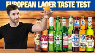 Beer Enthusiast Ranks 13 Popular European Lagers  On Tap [upl. by Hite374]