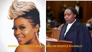 ZANDILE MSHOLOLO AND TAKING ON ZANDILE KHUMALO [upl. by Ellecrag]