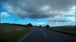 Autumn Road Trip Drive With Music St Ninians Church On History Visit To Alyth Perthshire Scotland [upl. by Pompea203]