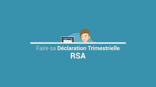 Comment faire sa Déclaration Trimestrielle RSA sur caffr  DTRSA [upl. by Laurin]