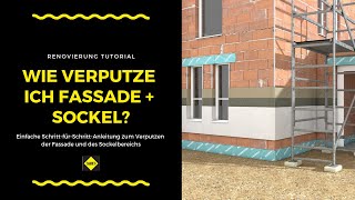 Fassade und Sockel verputzen  SAKRET Heimwerker TV [upl. by Stirling414]