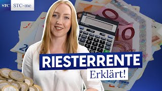 Die Vorteile der Riesterrente einfach und kurz erklärt  inkl Beispiel staatl Förderung [upl. by Htyderem609]