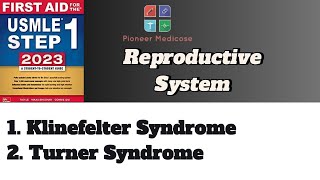 USMLE step 1 in hindi Klinefelter Turner Syndrome Pathology of Reproductive system from first aid [upl. by Aderb]