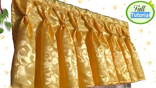 Super Easy Valance Curtain Full Tutorial For Beginners  ideas amp Design for your windows😊 [upl. by Turrell378]