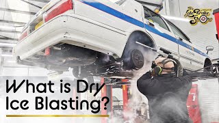 Dry Ice Blasting car cleaning  next level chassis detailing  4k [upl. by Yelsiap]