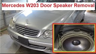 Mercedes W203 Front Door Speaker Removal and Replacement c180 c200 c230 c240 c320 c270 [upl. by Roze]