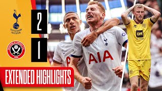 EXTENDED PREMIER LEAGUE HIGHLIGHTS  Tottenham Hotspur 21 Sheffield United  Spurs down Blades 😫 [upl. by Willing327]