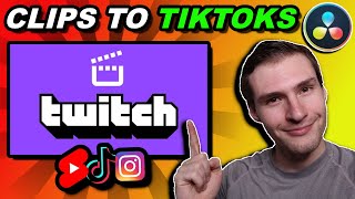 How to Edit Gaming Clips For TikTok In Davinci Resolve [upl. by Rotceh]