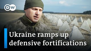 How Ukraine builds fortifications on its border with Russia and Belarus  DW News [upl. by Alyn]