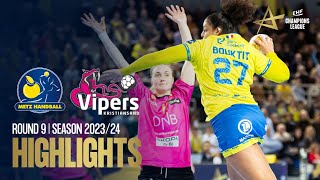 Metz Handball vs Vipers Kristiansand  Round 9  EHF Champions League Women 202324 [upl. by Jacquenetta]