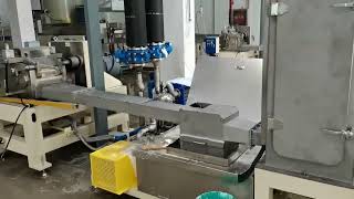 single screw extruder with agglomerator for PET flakes or sheet pelletizing machine [upl. by Poll]