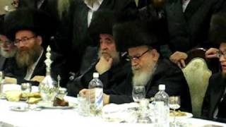 Viznitz Ruv Shlita with Skver Rebbe Shlita [upl. by Aratihc]