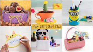 6 Easy Foam Sheets Craft Ideas  Ventunoart [upl. by Aysa]