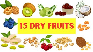 Dry fruits vocabulary  name of dry fruits  Dry fruits name in English  Eng Mix World [upl. by Havot209]