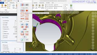 Mastercam2018 Power Surface [upl. by Akcebar606]