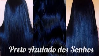 COMO PINTAR O CABELO DE PRETO AZULADO SEM TINTA E SEM TONALIZANTE [upl. by Enytsirk]